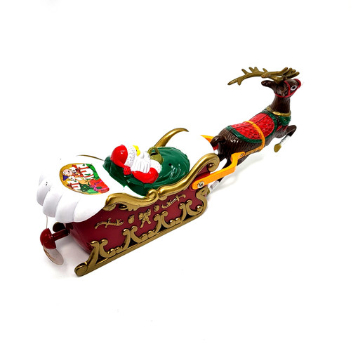 Vintage musical santa sleigh - vintage,