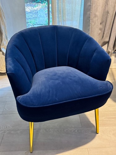 Elegant blue velvet - , with