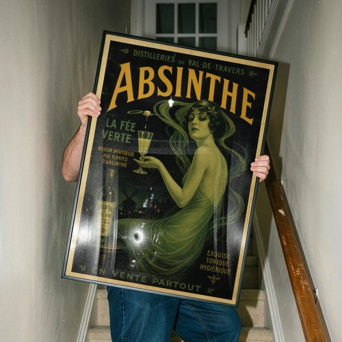 Absinthe bar poster - bar,
