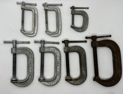 Vintage clamp lot - vintage, c-clamp
