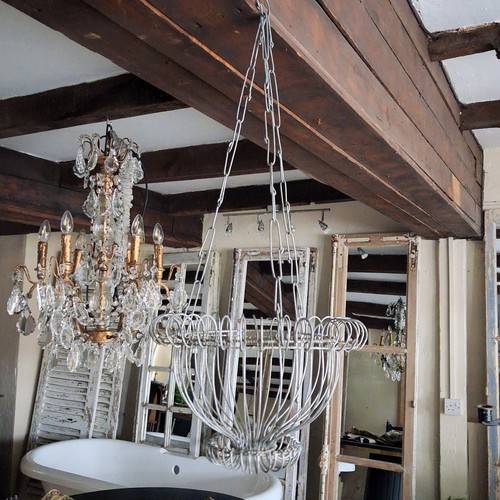 Ornate small hanging basket - ornate,