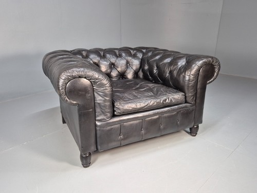 Vintage black leather - black,