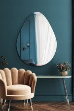 The Lapillus New Extra Large Frameless Pebble Mirror - 47" X 32" 120 x 80cm