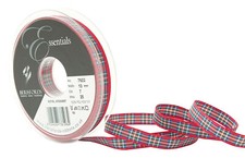 Berisfords tartan ribbon 25m - berisfords,