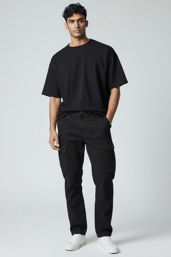 Mens stretch cargo trousers - mens,