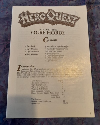 Heroquest against the ogre - against,