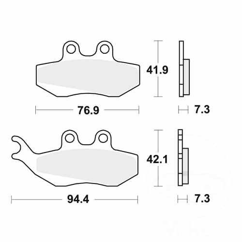 Trw brake pads mcb664ec - pads,