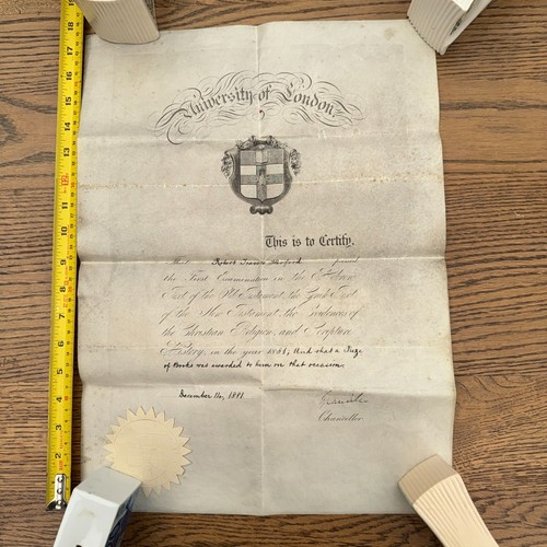 1881 univ london prize - 1881,
