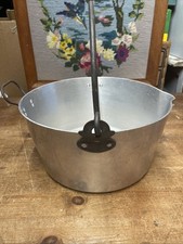 Large Swan Brand 30cm Aluminium Maslin Jam Preserving Pan Cooking + Thermometer