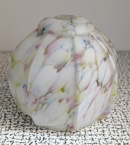 Vintage art deco opaque - opaque, white