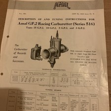 Amal Gp2 Tuning Instructions