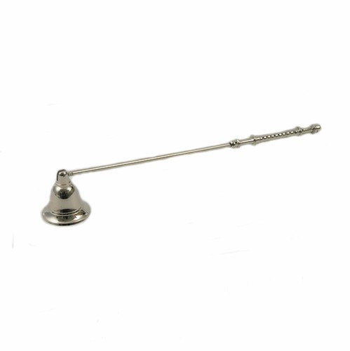 Silver finish candle - silver, snuffer