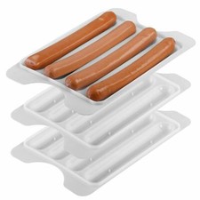 3x Microwave Hot Dog Tray