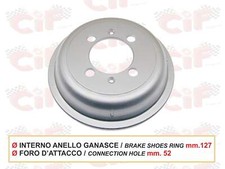 Rear Brake Drum In Aluminum