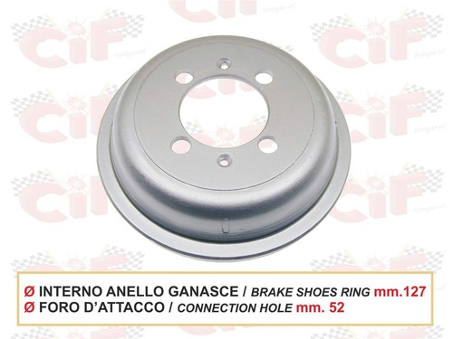 Rear brake drum aluminum - rear,