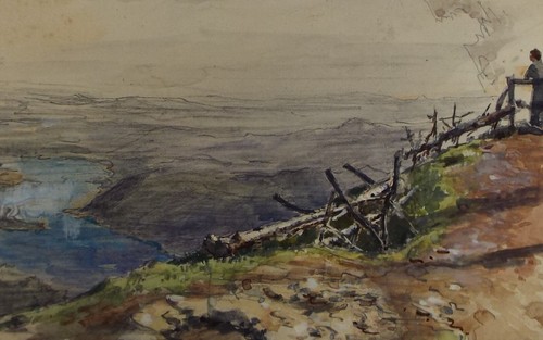 Original watercolour view - original, 'view