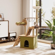 145cm Large Cat Tree Tower for Indoor Cats Condo Scratching Post Pet Play House