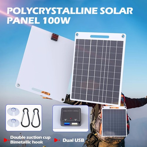100w flexible solar panel dual - panel,