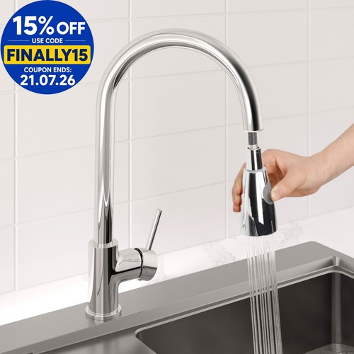 Pull out kitchen mixer tap - out,