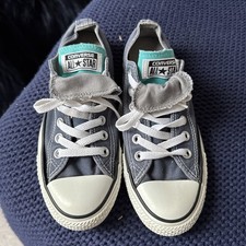Blue Converse All-Star Trainers Lace Up Pumps Uk5 Worn