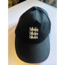 Black Opal Travel Group Three Lions Cricket Cap Beechfield Black Promo Hat Rare