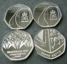 2022 50p Coin BU - Platinum