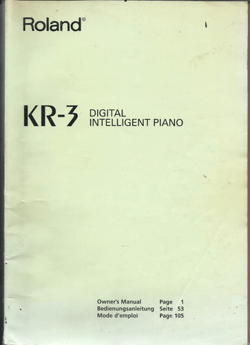 Roland digital - roland, kr-3
