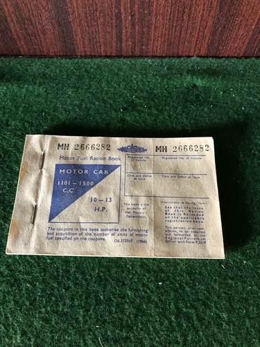 Old motor fuel ration - motor,