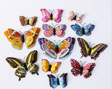 3D Multicolor Butterfly Wall