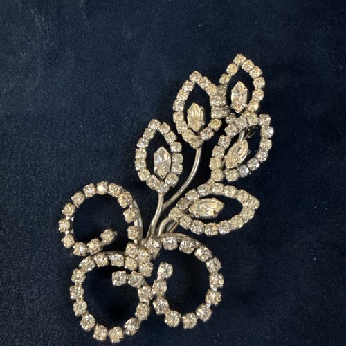 Vintage silver tone - , floral