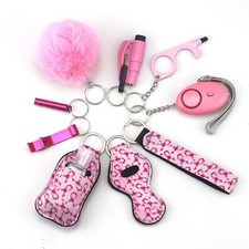 10PC Safety Keychain Set Women