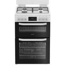 Hotpoint 60cm Gas Cooker - White HTG6GDCW
