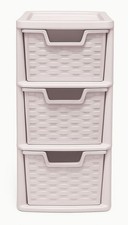 Small Plastic Rattan Pink 3