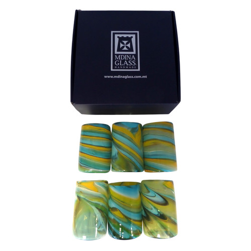 Mdina glass 22j turquoise - glass,