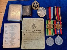 WW2 ROYAL AIR FORCE MEDAL GROUP L.A.C D WILLIAMS 1203787 R.A.F WITH EPHEMERA