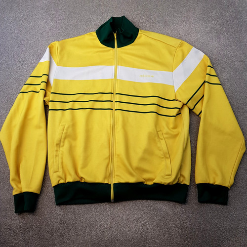 Adidas track jacket yellow - jacket,