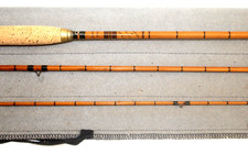 9' COGSWELL & HARRISON 3P, SPLIT CANE VINTAGE TROUT FLY FISHING ROD FINE/CO (316