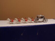 MATCHBOX LESNEY PERFECT MINIATURE Silver Coronation Coach & Horses. Rare. Superb