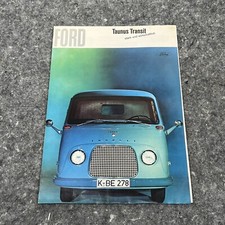 Vintage FORD TAUNUS TRANSIT VAN Bus KOMBI Pick Up Sales Brochure Undated GERMAN