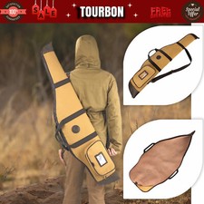 Tourbon Rifle Case Soft Padded Scope Carry Bag Zip Gun Slip Side Cartridge Pouch
