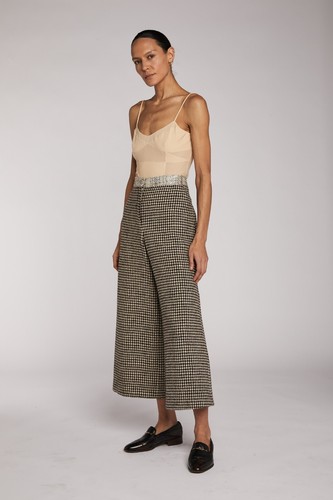 Chanel houndstooth trousers - chanel,