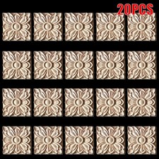 20x Unpainted Wooden Carved