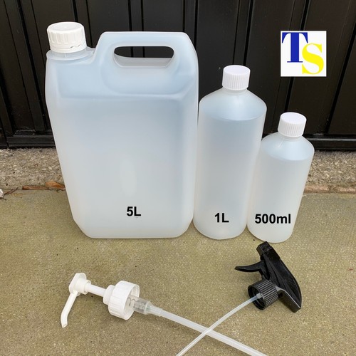 Plastic bottles natural hdpe - plastic,