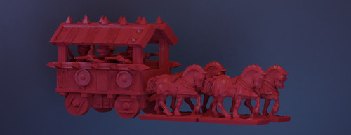 Northmen war wagon 10mm - northmen,