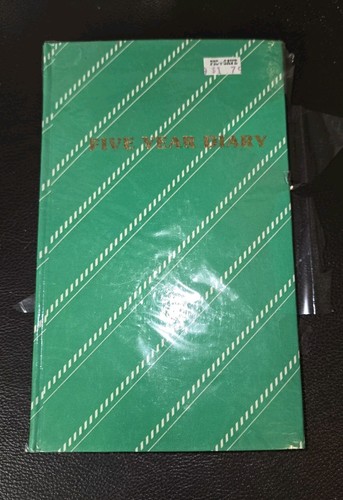 Vintage green five - year, diary