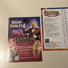 2x  Theatre Flyer PANTOMIME / Panto GOLDILOCKS 2025 BRIAN CONLEY 