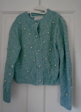 Zara Girl's Green Pearly Cardigan (10 Years)