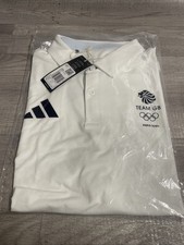 Paris 2024 Olympic Adidas Team GB Athlete Issue Polo Shirt Men’s Large Brand New