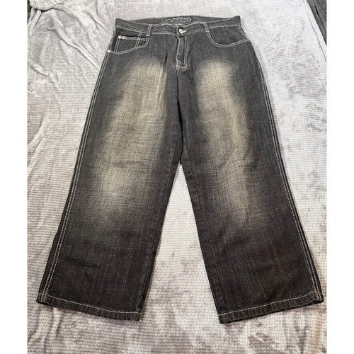 Southpole baggy black denim - black,