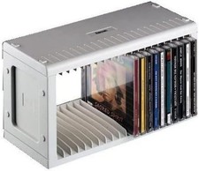 Hama CD Rack for 20 CDs DVDs Storage for Hanging & Standing Stackable Grey, BNIB